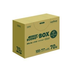 日本サニパック nocooエコノプラスBOX半透明70L 100枚 CE74