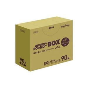 日本サニパック nocooエコノプラスBOX半透明90L 100枚 CE94