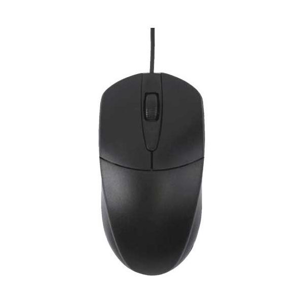 【まとめ】 光学式有線マウス 静音 HDM-SW01BK 【×2セット】