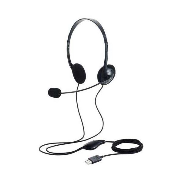 両耳USBヘッドセットHS-HP14SUBK