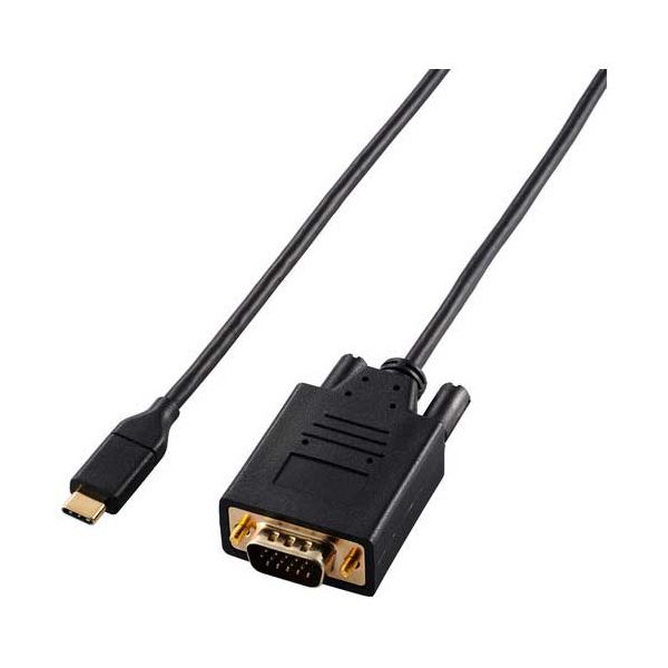 変換ケーブル Type-C-VGA 1m ブラック