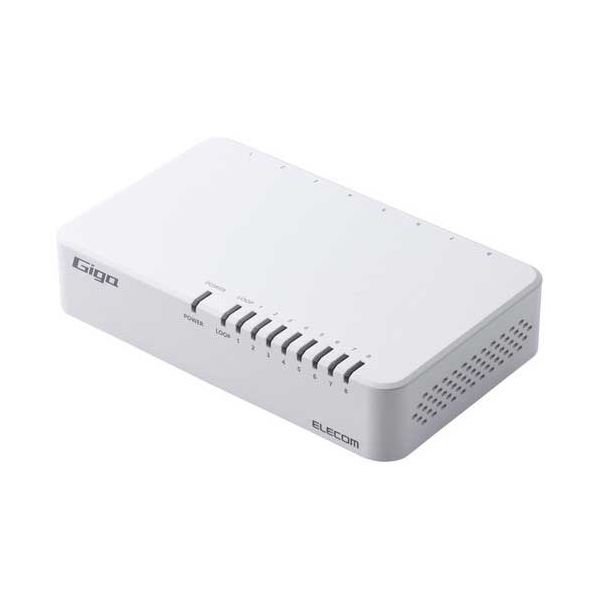 スイッチングハブ 8ポート EHC-G08PA4-W