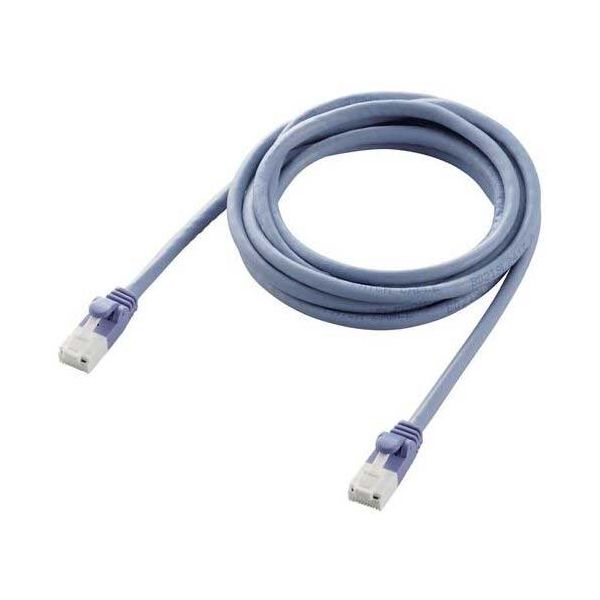 【まとめ】 RoHS対応LANケーブルCat6 ブルー 2m 【×2セット】