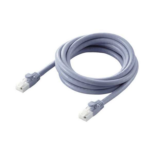 【まとめ】 LANケーブルCat6A RoHS ブルー 2m 【×2セット】