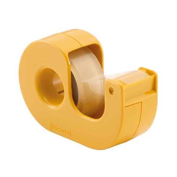 【まとめ】 セロテープ小巻カッター付 CT-15DCY 黄 【×10セット】
