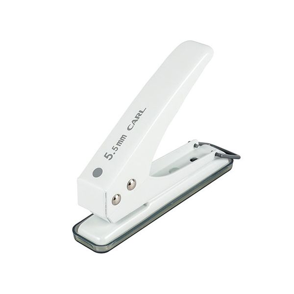 【まとめ】 1穴パンチ SD-155-W ホワイト 穴径5.5mm 【×3セット】