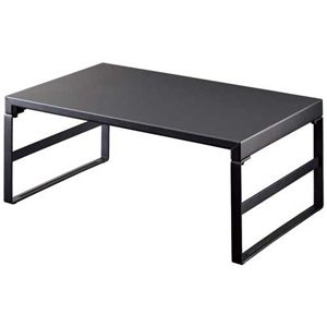 机上台390mmハイA-7331-124マットブラック 【組立品】