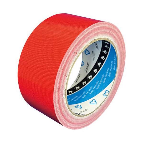 【まとめ】 再生カラー布テープNo.1605 赤 50mmX25m 【×3セット】