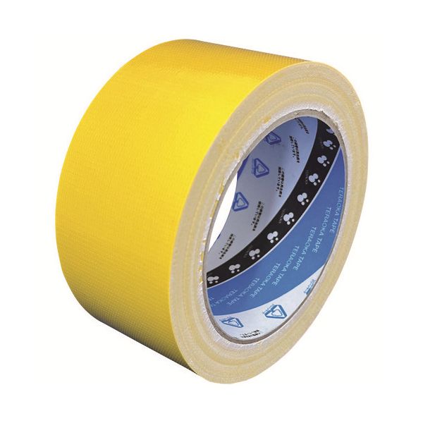 【まとめ】 再生カラー布テープNo.1605 黄 50mmX25m 【×3セット】