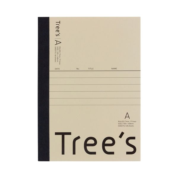 【まとめ】 Trees A6 A罫 48枚 クリーム 【×20セット】
