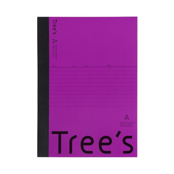 【まとめ】 Trees B5 A罫 30枚 パープル 【×10セット】
