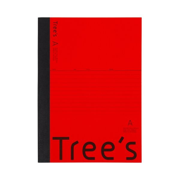 【まとめ】 Trees B5 A罫 30枚 レッド 【×10セット】