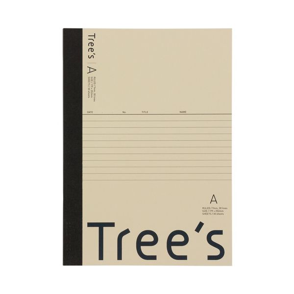 【まとめ】 Trees B5 A罫 30枚 クリーム 【×10セット】