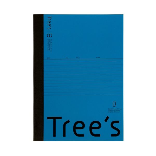 【まとめ】 Trees B5 B罫 30枚 ネイビー 【×10セット】