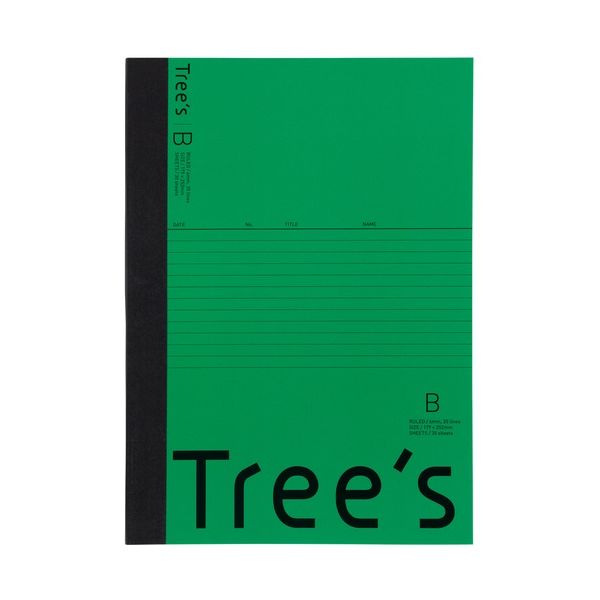 【まとめ】 Trees B5 B罫 30枚 グリーン 【×10セット】
