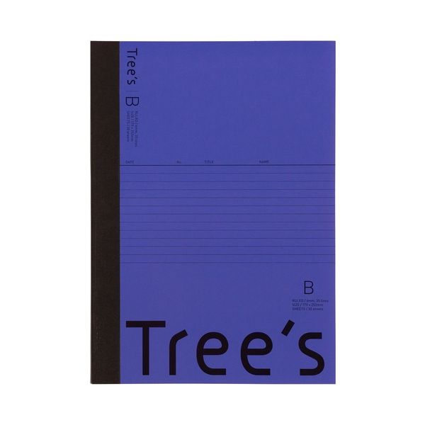 【まとめ】 Trees B5B罫30枚ディープパープル 【×10セット】