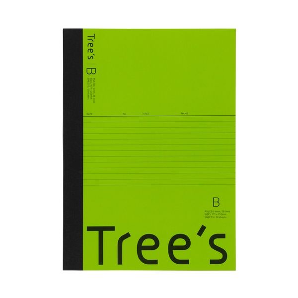 【まとめ】 Trees B5B罫30枚ライトグリーン 【×10セット】