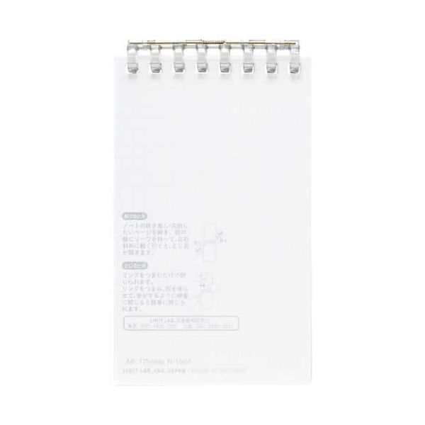 【まとめ】 オープンリングノート メモ 40枚 クリヤー 【×10セット】