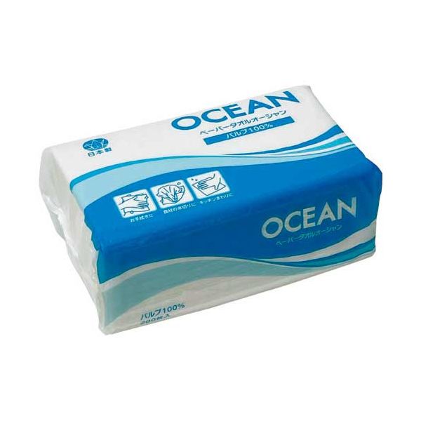 【まとめ】 ペーパータオル OCEAN 200枚 【×10セット】