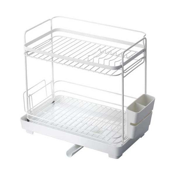 Wコート2段水切り スリム ホワイト