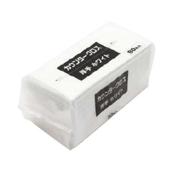 カウンタ-クロス 厚手 80枚 ホワイト