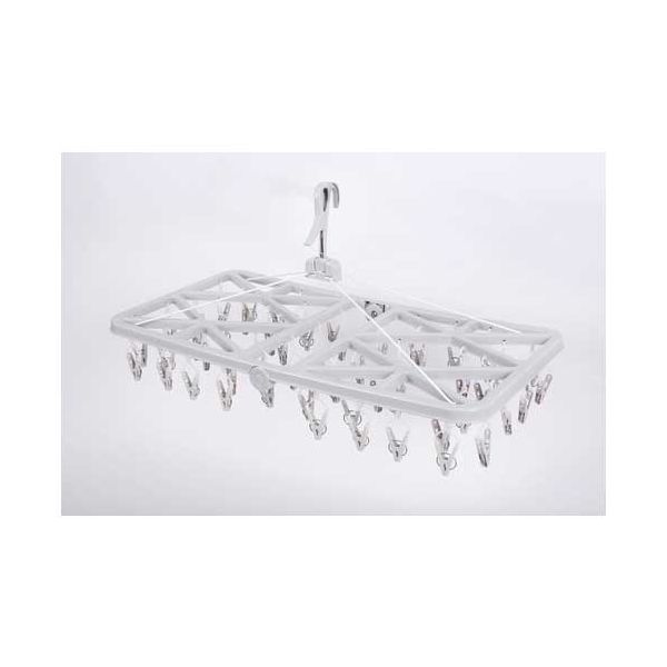 【まとめ】 絡まりにくいピンチハンガー 52ピンチ 【×2セット】