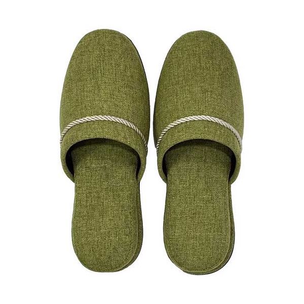 【まとめ】 カラーロープスリッパ M グリーン 【×2セット】