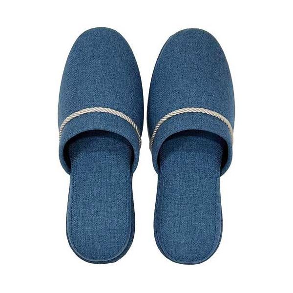 【まとめ】 カラーロープスリッパ M ブルー 【×2セット】
