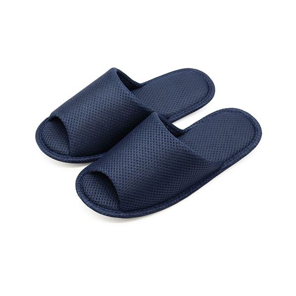 【まとめ】 洗えるメッシュスリッパL ネイビー 【×2セット】