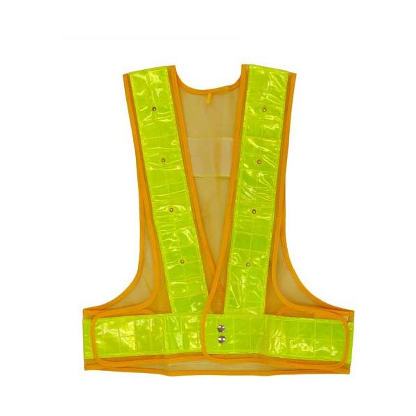 フラッシャーベスト 黄メッシュ／黄反射