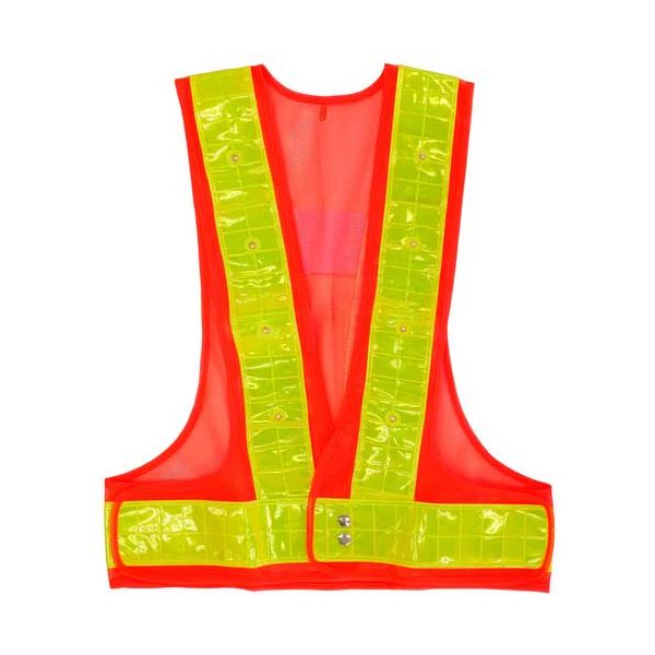 フラッシャーベスト オレンジ／黄反射