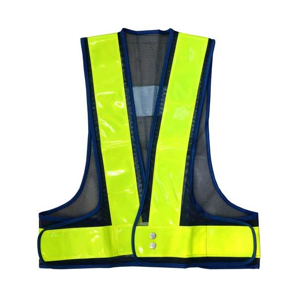 安全ベスト 紺メッシュ／黄反射