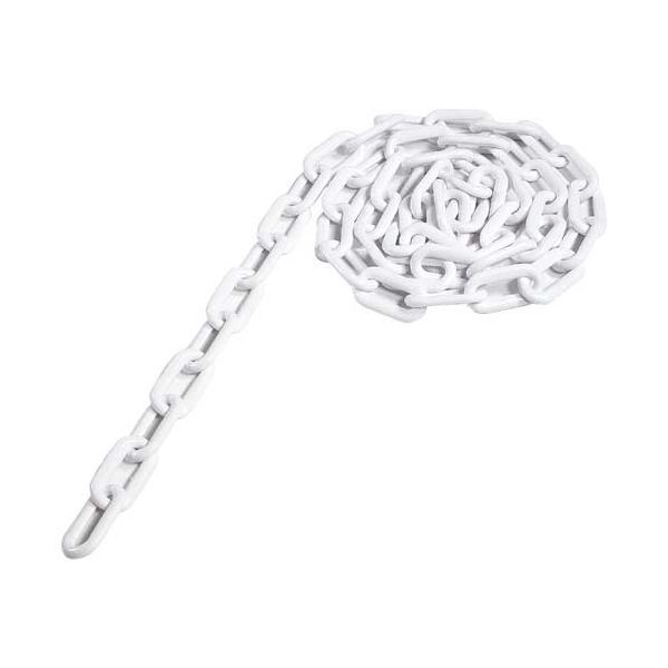 【まとめ】 カラープラポールチェーン 2m ホワイト 【×3セット】