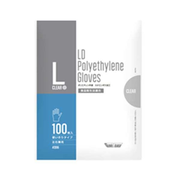 ポリエチレン手袋 #2016 L 100枚入X100袋