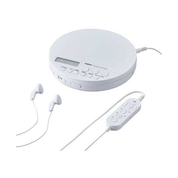 ポータブルCDプレーヤーLCP-PAPB02WH