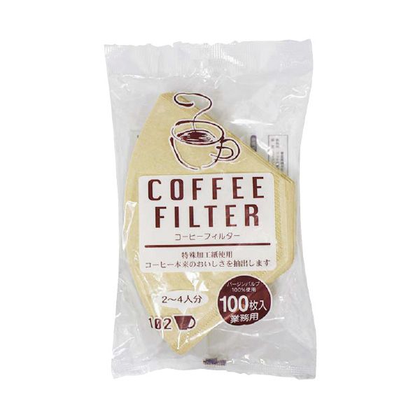 【まとめ】 コーヒーフィルター100枚入 2〜4人分 【×10セット】