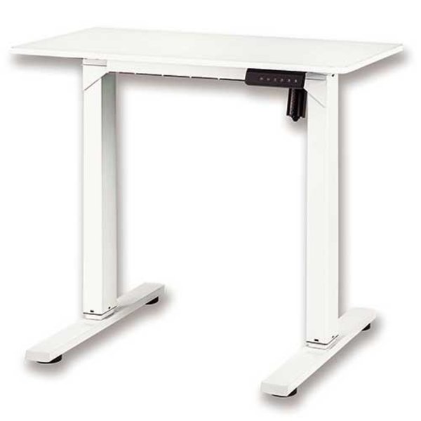 電動昇降デスクメモリー付 W850mm ホワイト