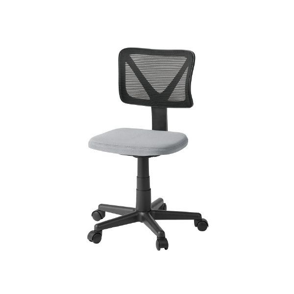 事務イス OM-100 グレー 【組立品】