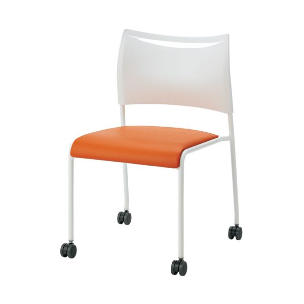会議イス LTS-4CW-V-OG オレンジ