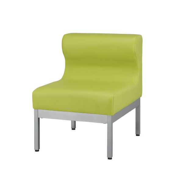 ロビーチェア 1人掛 743002 ライトグリーン