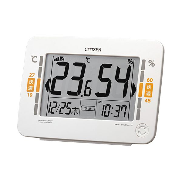 環境目安表示付き高精度デジタル温湿度計 8RZ232-003