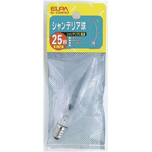(業務用セット) ELPA シャンデリア球 電球 25W E12 クリア G-72H(C) 【×20セット】 商品写真