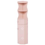 トイレラック(コーナーラック/トイレ収納棚) 幅16cm×高さ90cm 木製 スリム ピンク 【完成品】