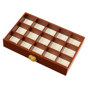 大容量ジュエリーボックス(宝石箱) 4段収納 幅26cm 木製 コンパクト ブラウン  商品写真5