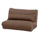 3WAYソファーベッド　【幅90cm】　6段階リクライニング　クッション付き　ブラウン　 - 縮小画像1
