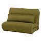 3WAYソファーベッド　【幅90cm】　6段階リクライニング　クッション付き　グリーン　(緑)　 - 縮小画像1