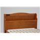 シングルベッド(チェスト付き) 木製 宮棚/大容量収納付き ブラウン  - 縮小画像2