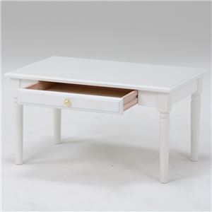 センターテーブル 引き出し付きテーブル木製 白  商品写真2