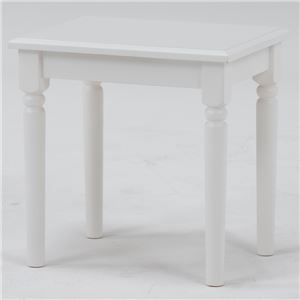 ドレッサーセット 引き出し付きテーブル/スツール(チェア) 木製 白  商品写真3