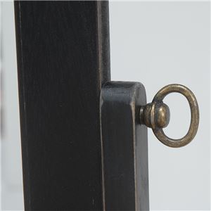 ドレッサーセット(収納付き鏡台セット) ブロカントシリーズ 木製/天然木 シャビーシック ブラック(黒)  商品写真3